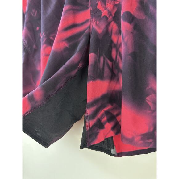 Lululemon Men's Lined Shorts Tie Dye Pink Black Zipper Pocket 7" Inseam Medium - Picture 7 of 14